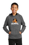 Sport-Tek PosiCharge Electric Heather Fleece Hooded Pullover (Youth)