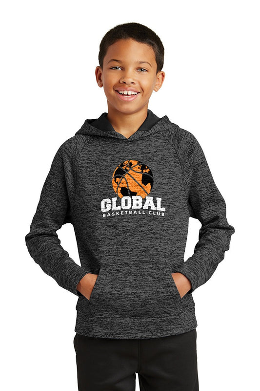 Sport-Tek PosiCharge Electric Heather Fleece Hooded Pullover (Youth)