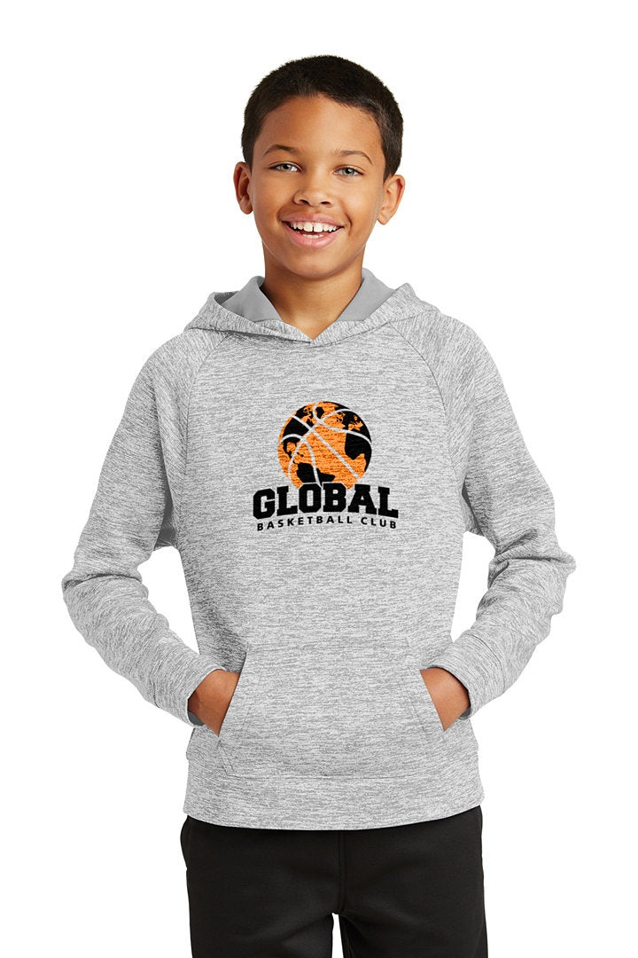 Sport-Tek PosiCharge Electric Heather Fleece Hooded Pullover (Youth)