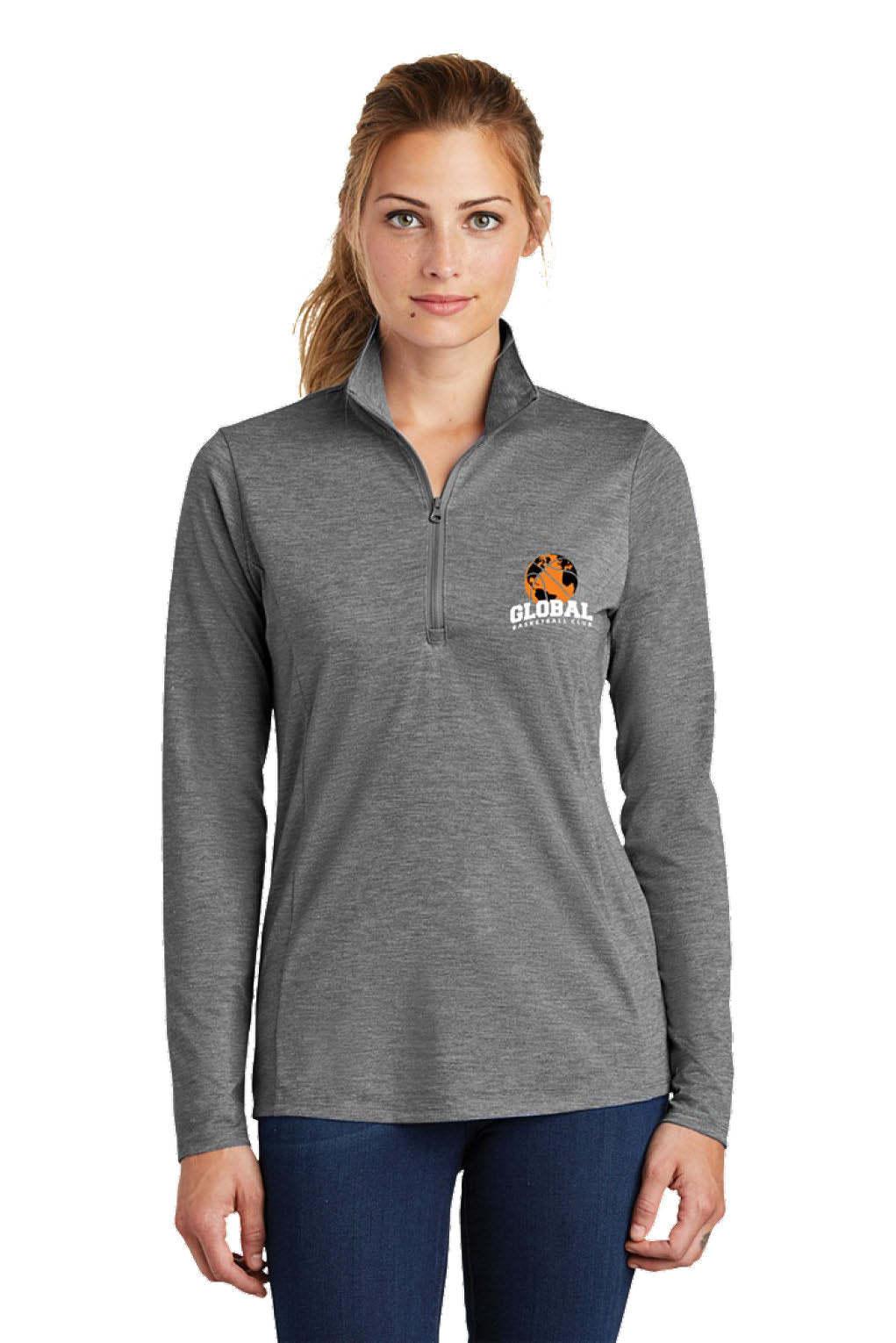 Sport-Tek PosiCharge Tri-Blend Wicking 1/4-Zip Pullover (Ladies)
