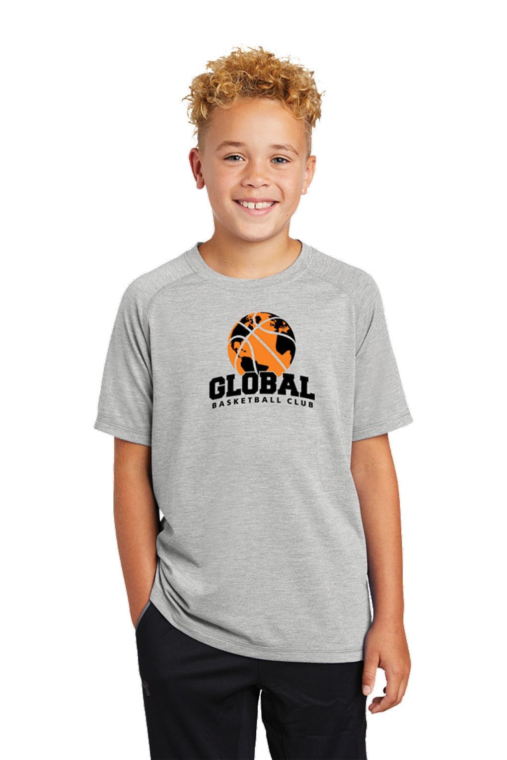 Sport-Tek PosiCharge Tri-Blend Wicking Raglan Tee (Youth)